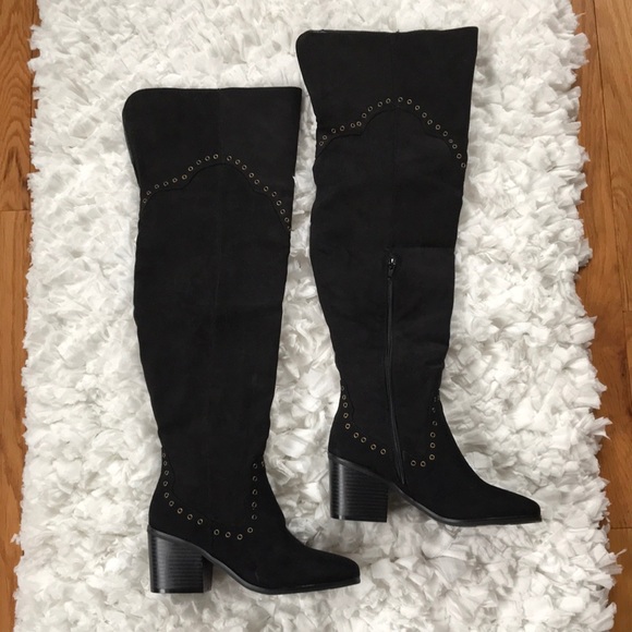 Studded Over The Knee Boots - Picture 3 of 6